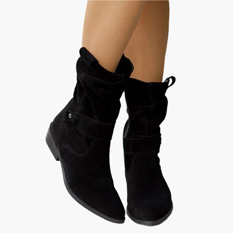 Women's Boots Low Shaft with Zipper – Comfortable and Stylish Fashion Boots for Daily Use