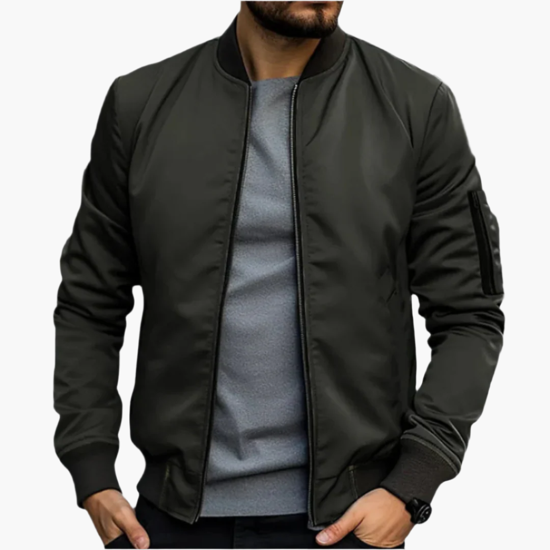 Men's Bomber Jacket for Transitional Season – Stylish and Comfortable, Casual and Business