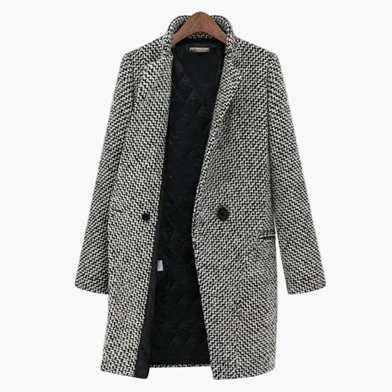 Women's Classic Winter Coat – Elegant Long Jacket for Business and Casual Use