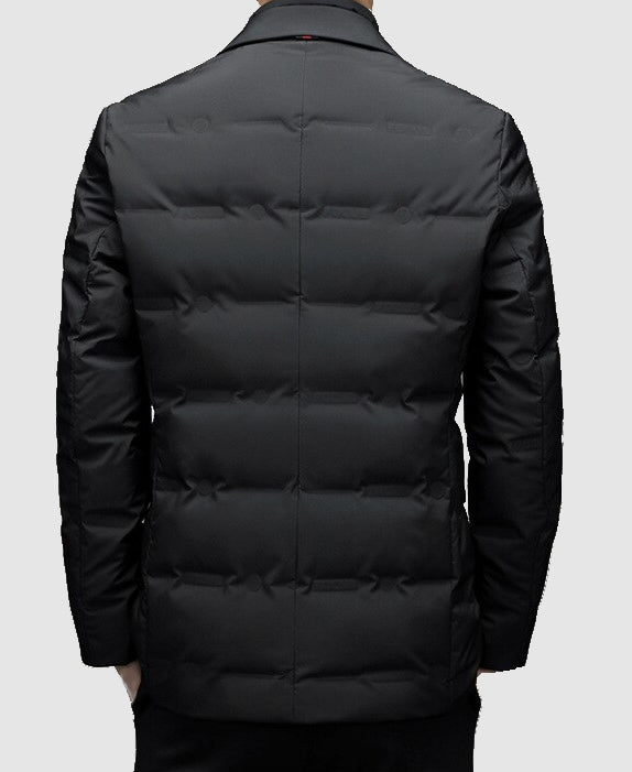 Men's Padded Blazer Jacket – Stylish Business Winter Coat