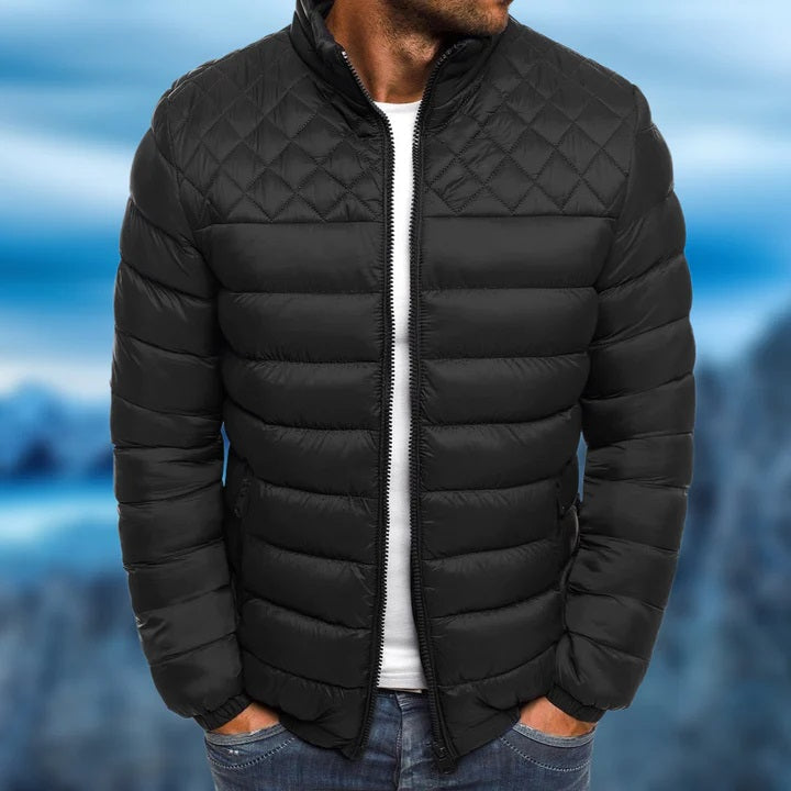 Men's Padded Outdoor Jacket Wind- and Waterproof Stylish Comfort