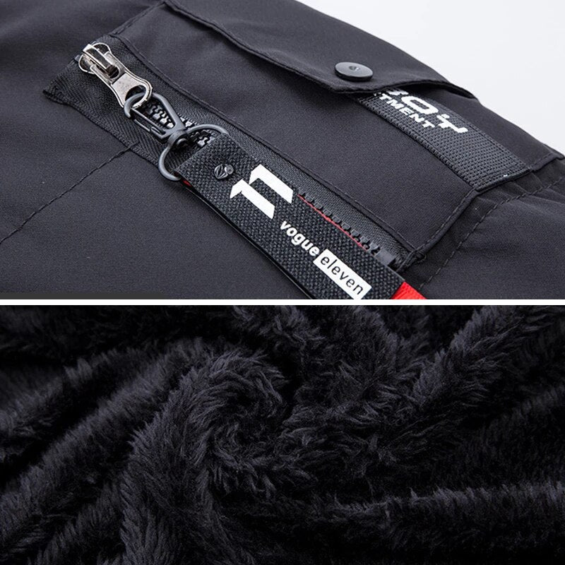 Men's Winter Jacket with Hood and Faux Fur – Stylish Warm Parka for Cold Days