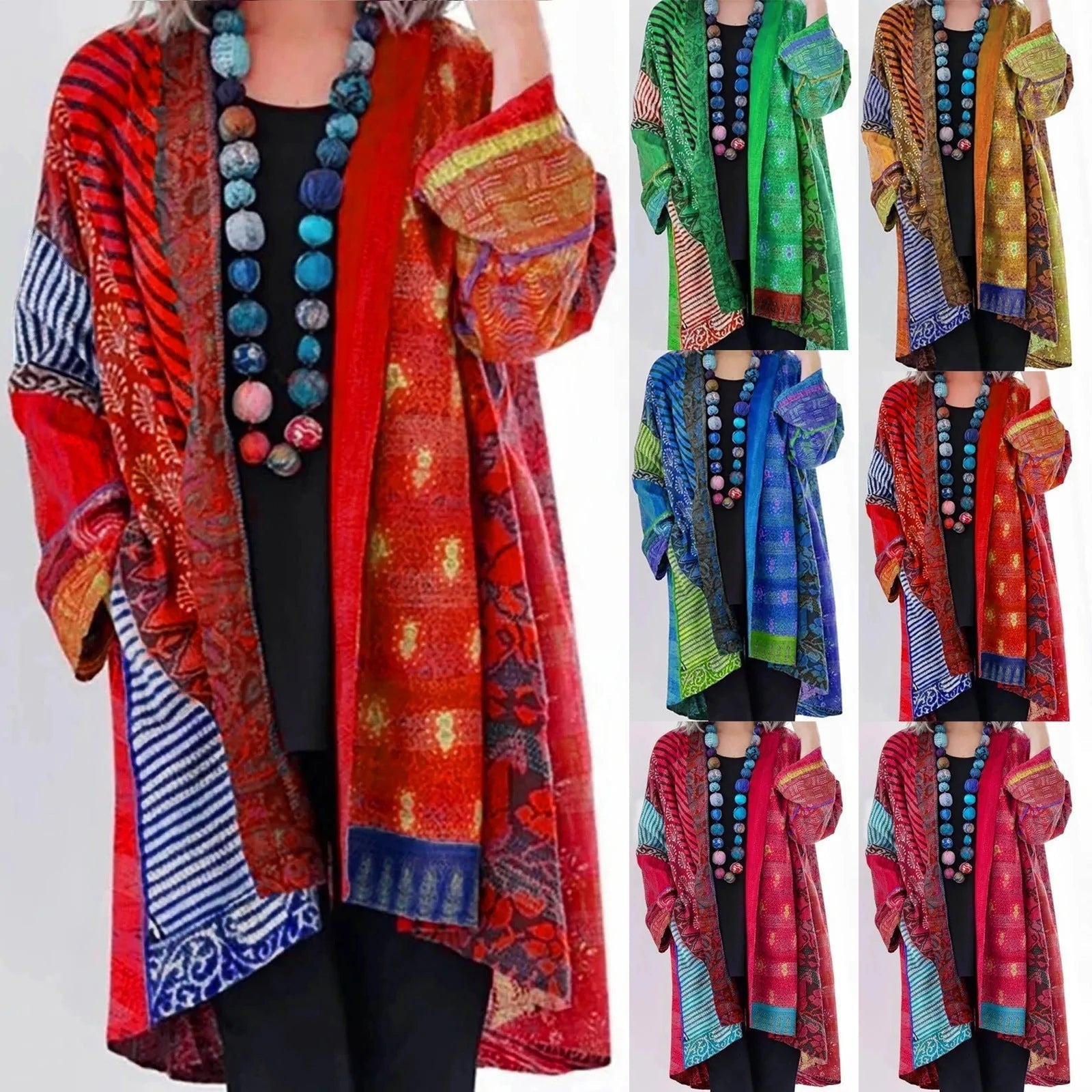 Women's Vintage Kimono Vest – Bohemian Style, Comfortable and Fashionable for Every Occasion