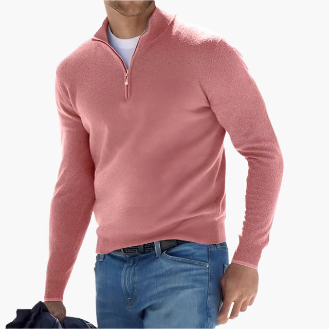 Men's Half-Zip Knitted Sweater – Modern & Comfortable For Every Occasion