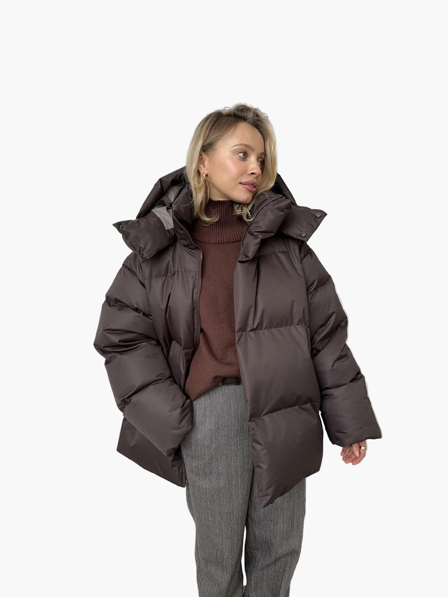 Women's Quilted Winter Jacket – Fashionable Puffer for Cold Days and Urban Style