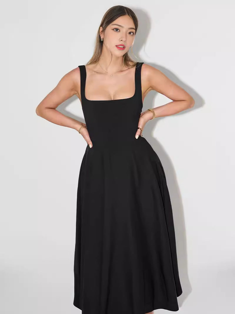 Women's Summer Elegant Maxi Dress with Shoulder Straps – Perfect for Parties and Casual Outings