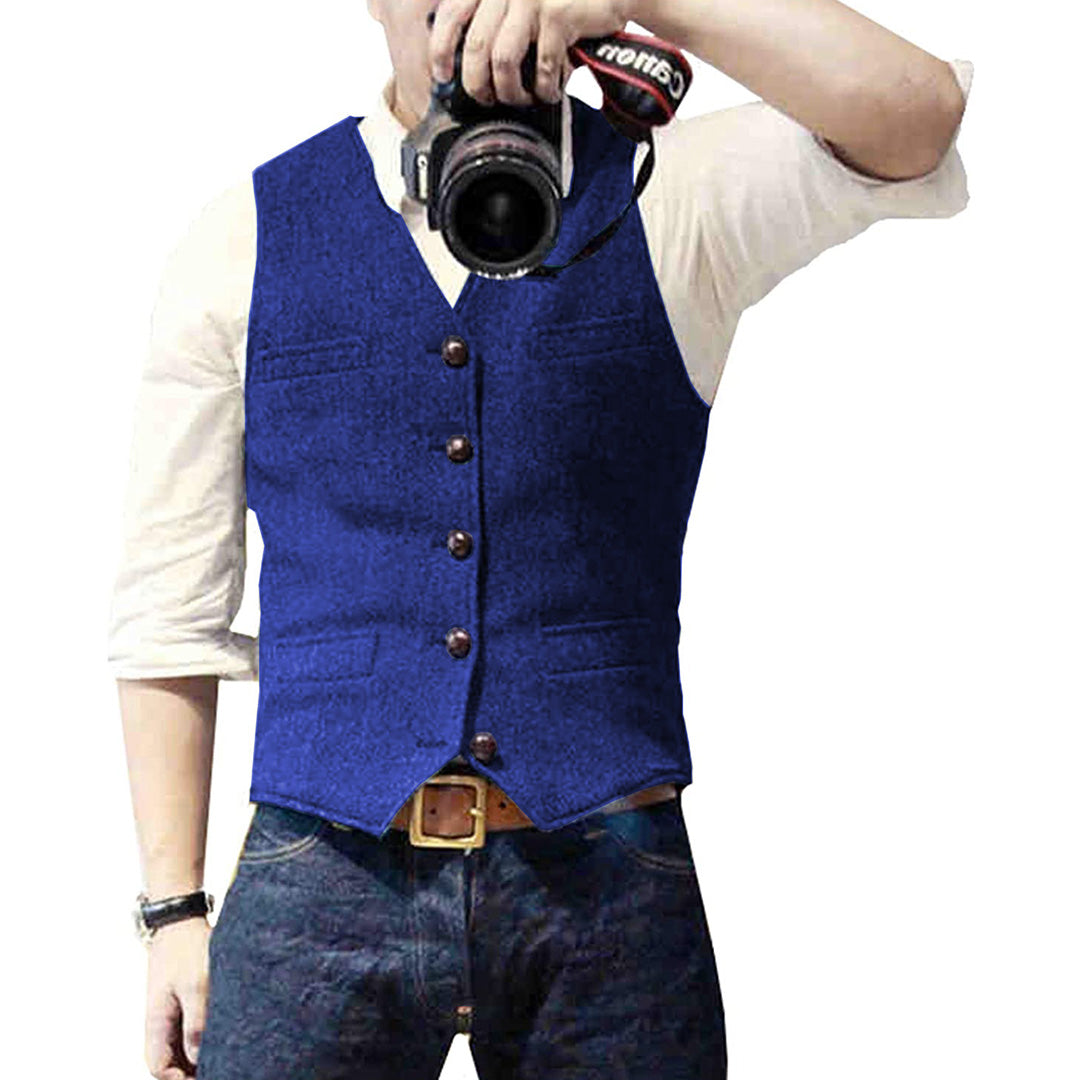 Heren Gilet Casual Klassiek Stijlvol – Perfect voor Elke Gelegenheid