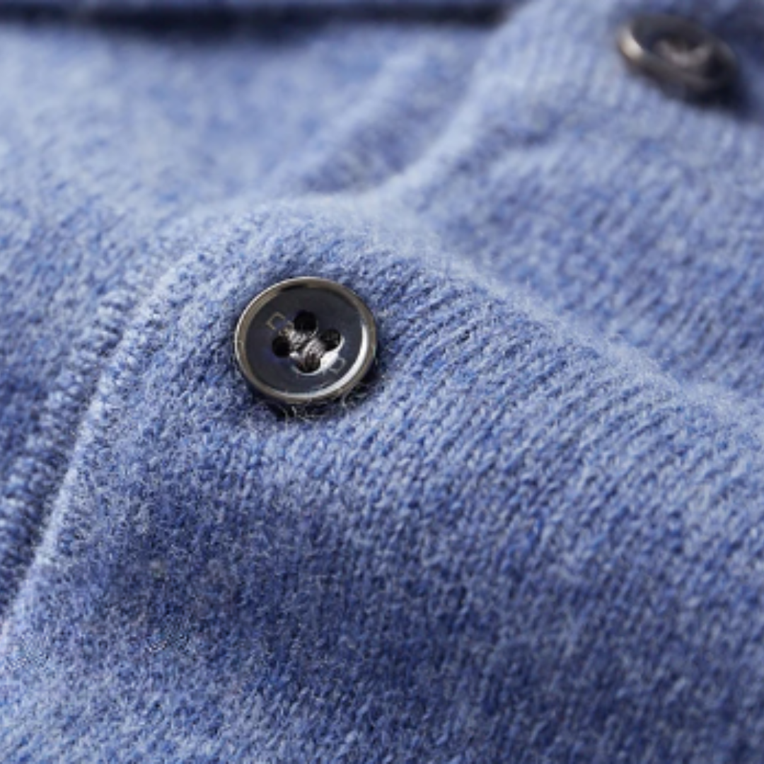 Men's Luxury Wool Polo Sweater – Stylish Classic Long Sleeves for Every Occasion