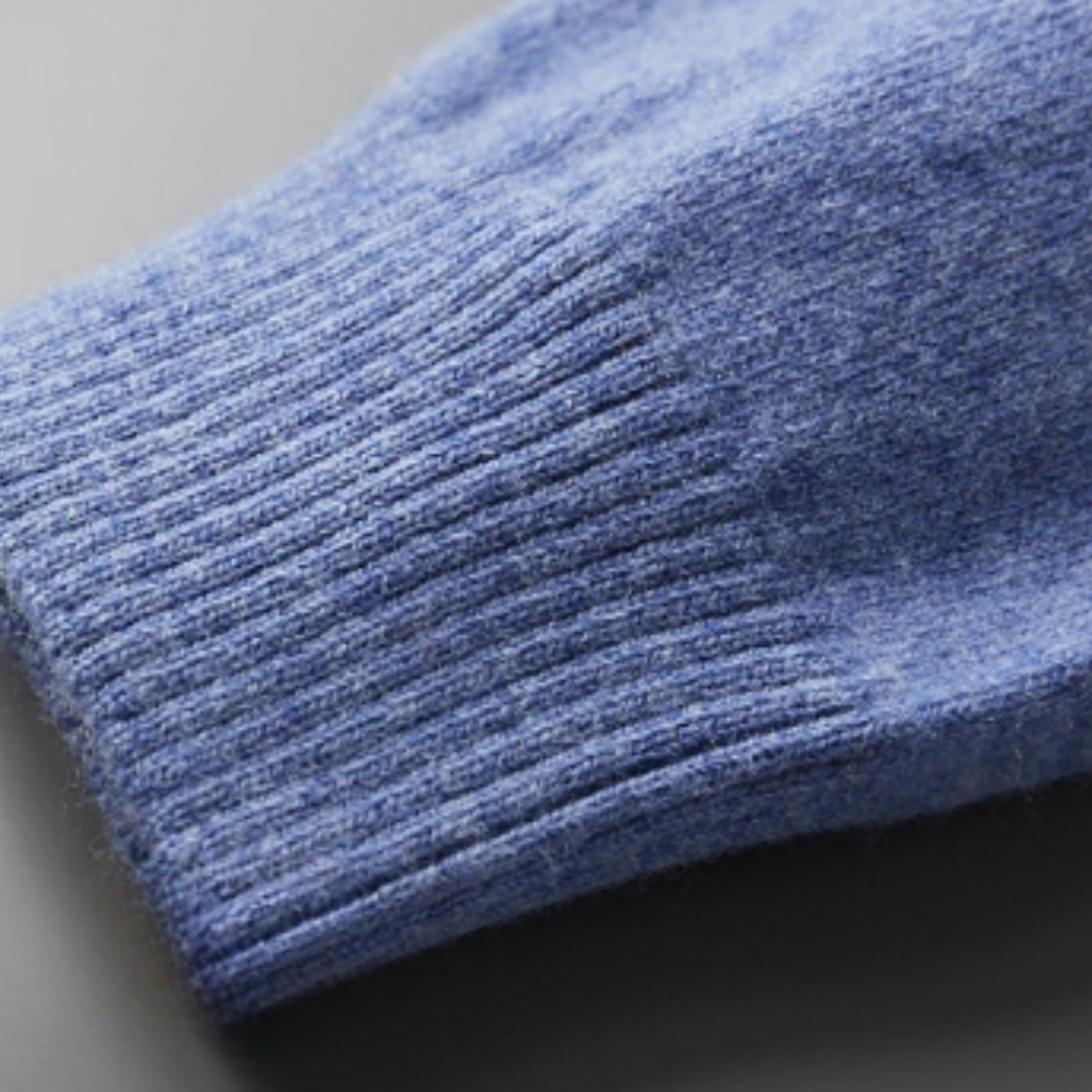 Men's Luxury Wool Polo Sweater – Stylish Classic Long Sleeves for Every Occasion