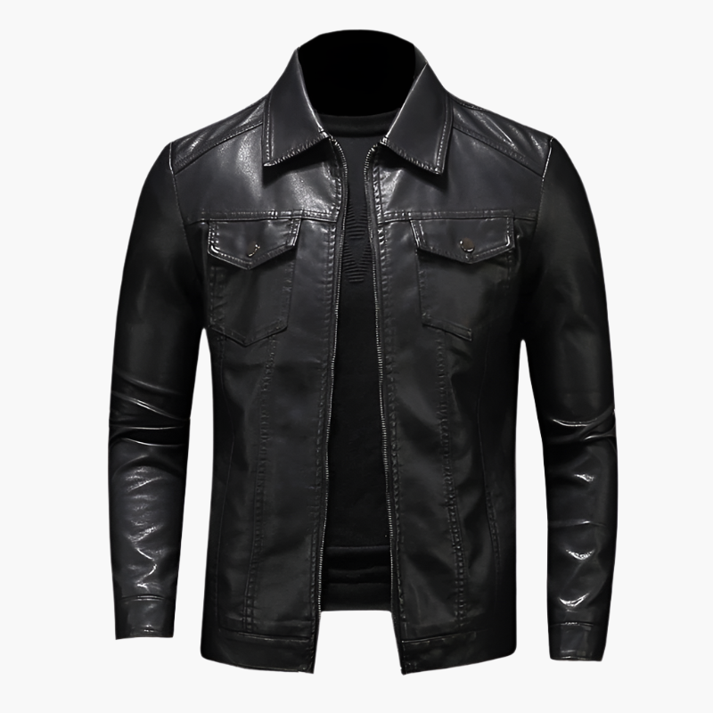 Men's Faux Leather Jacket Stylish Casual and Formal Coat