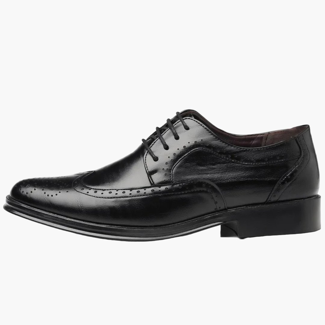 Men's Oxford Brogue Leather Shoes for Formal Occasions