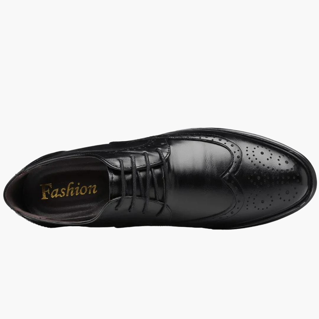 Men's Oxford Brogue Leather Shoes for Formal Occasions