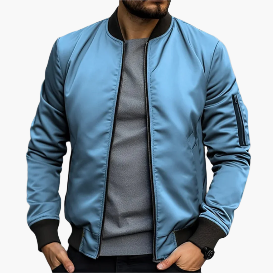 Men's Bomber Jacket for Transitional Season – Stylish and Comfortable, Casual and Business