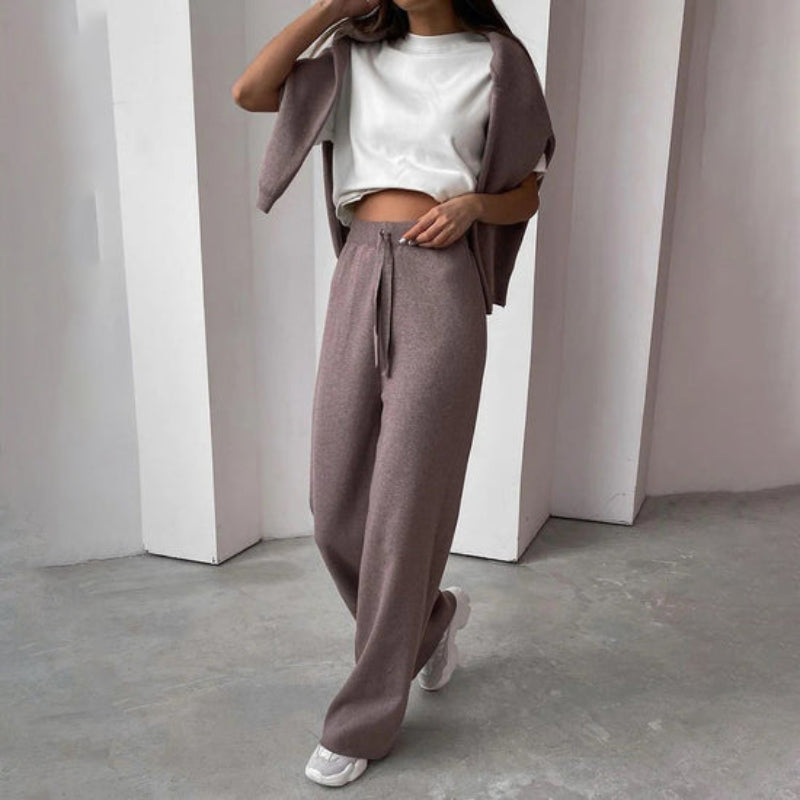 Women's Lounge Set with Turtleneck – Casual & Comfortable Homewear for Every Day