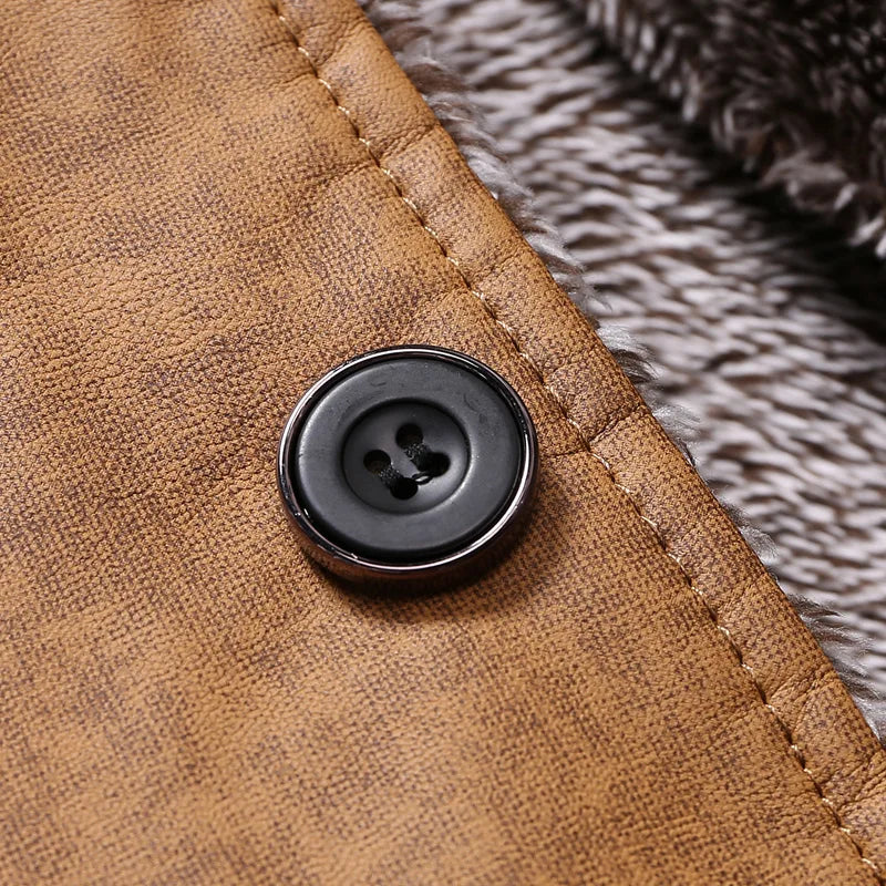 Men's Winter Jacket with Fleece Lining – Stylish Casual Jacket for Cold Days