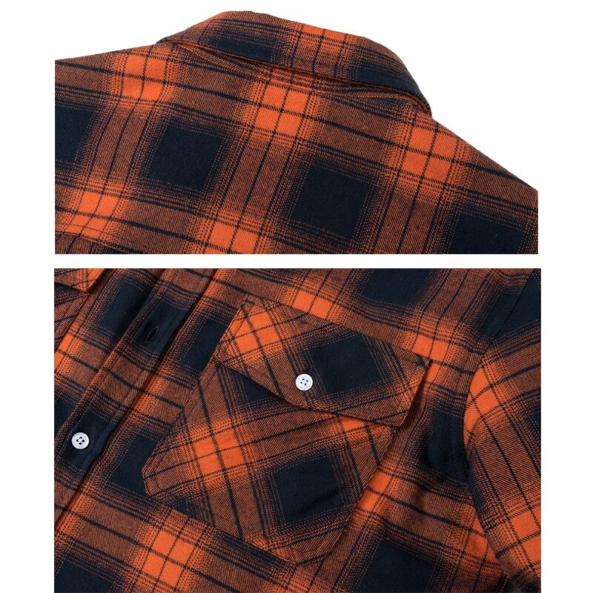 Men's Fleece Lined Checked Shirt Jacket - Stylish and Warm for Autumn and Winter