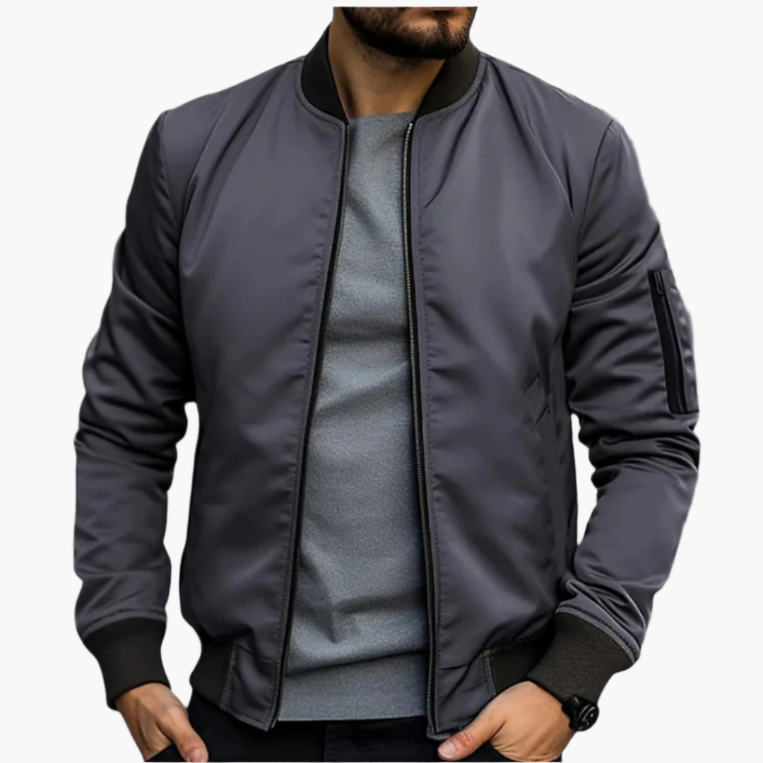 Men's Bomber Jacket for Transitional Season – Stylish and Comfortable, Casual and Business