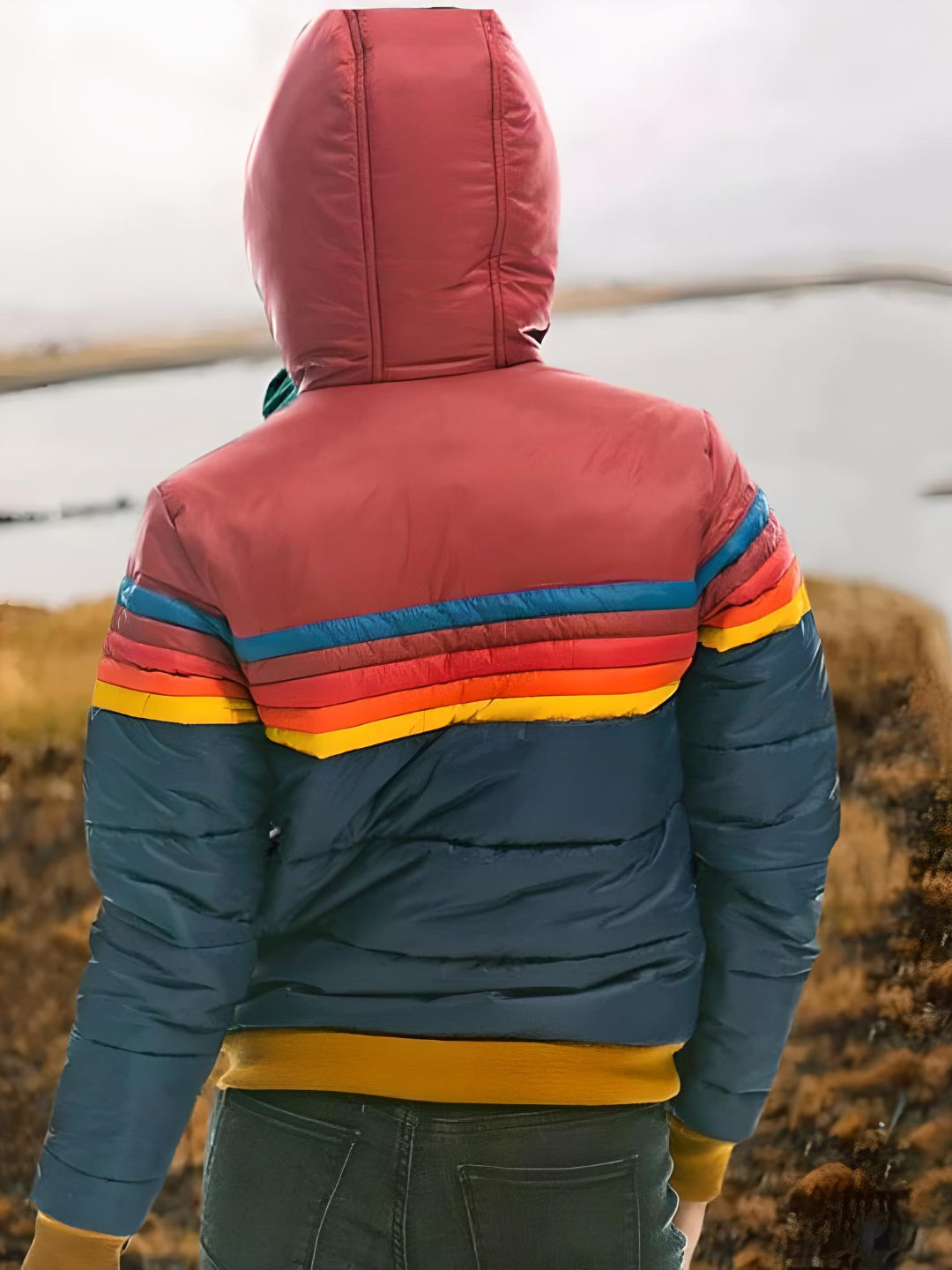 Women's Retro Padded Hoodie Jacket – Comfortable Streetwear for Winter & Autumn