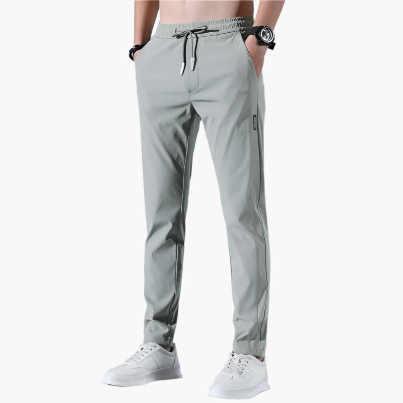 Men's Jogging Pants Slim Fit – Sporty Casual Pants with Elastic Waist – Comfortable and Breathable for Daily Use