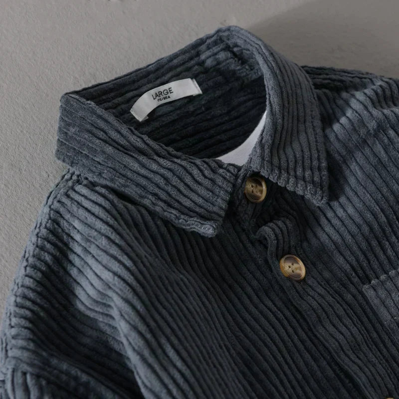 Men's Corduroy Shirt Casual Stylish For Daily Use