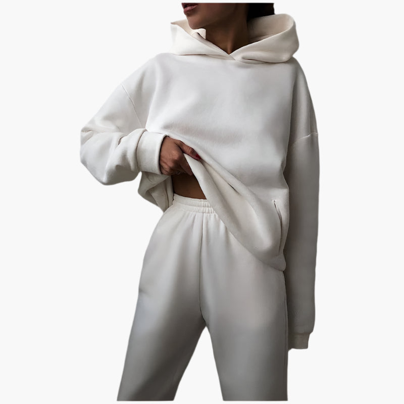 Women's Loungewear Set Oversized Hoodie and Jogging Pants – Comfortable Casual Outfit for Home and Leisure Time