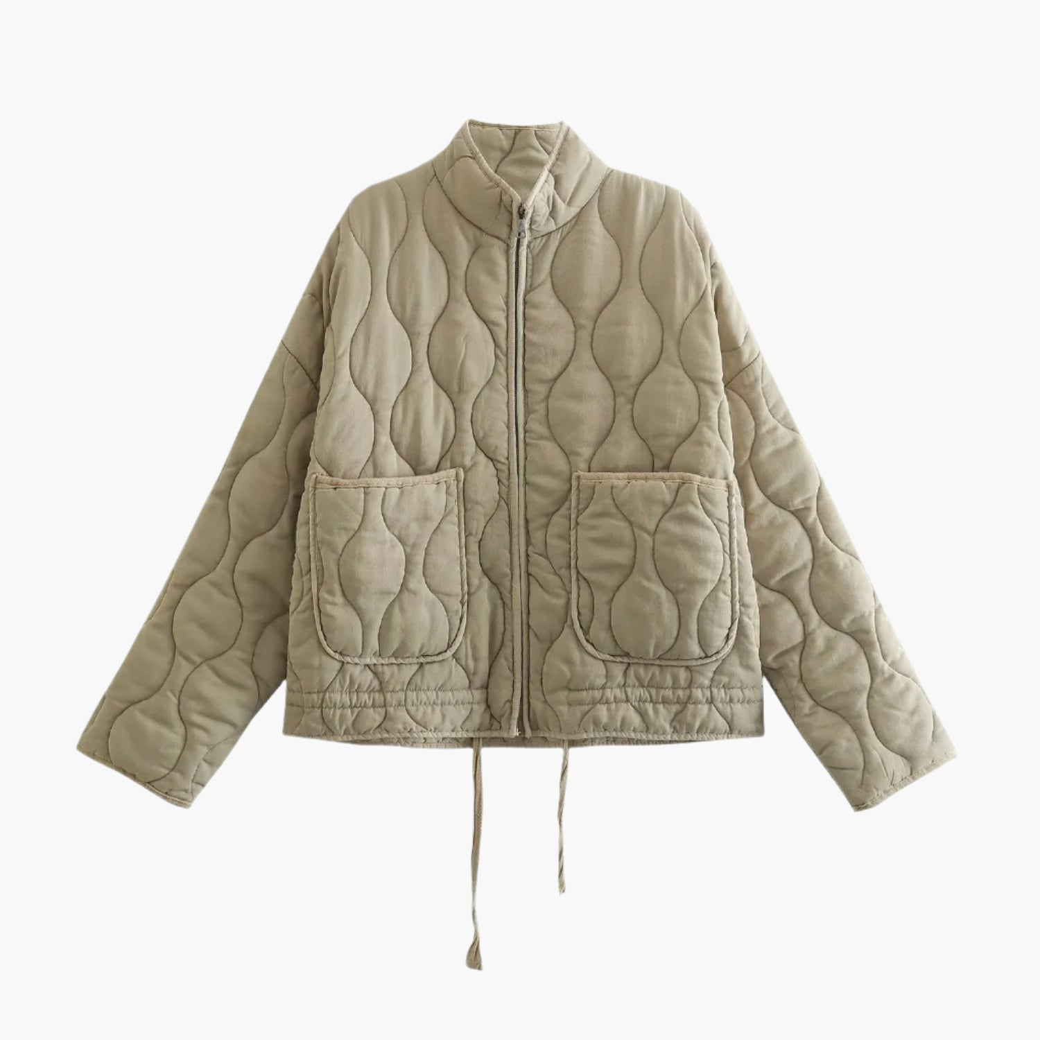 Women's Oversized Padded Jacket Winter 2024 – Trendy and Comfortable with Pocket and Zipper