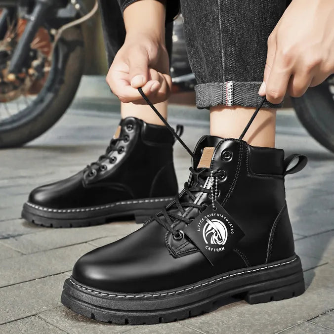 Heren Outdoor Enkelboots – Robuuste Mode Laarzen voor Avontuur en Dagelijks Gebruik