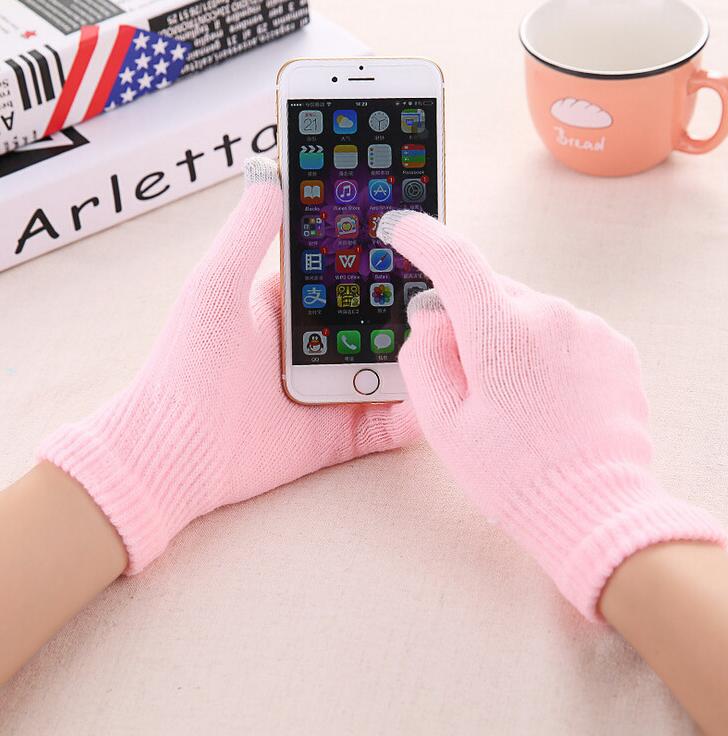 Women's Winter Gloves Touchscreen Waterproof Stylish Fluffy