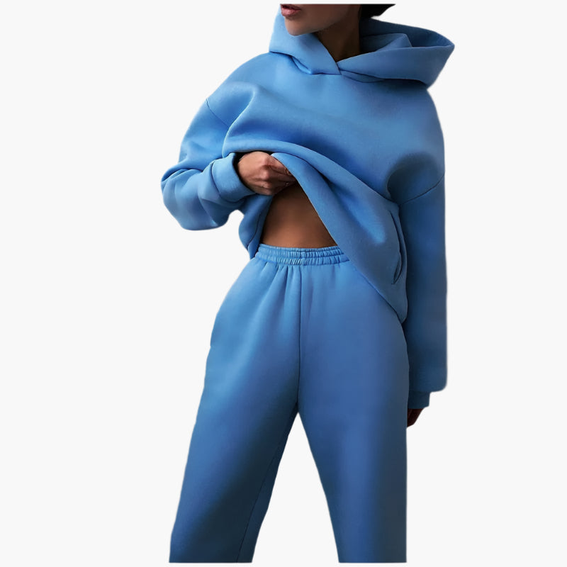 Women's Loungewear Set Oversized Hoodie and Jogging Pants – Comfortable Casual Outfit for Home and Leisure Time