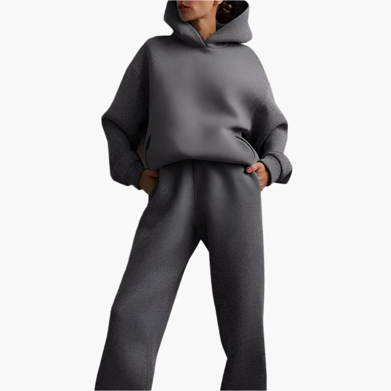 Women's Loungewear Set Oversized Hoodie and Jogging Pants – Comfortable Casual Outfit for Home and Leisure Time
