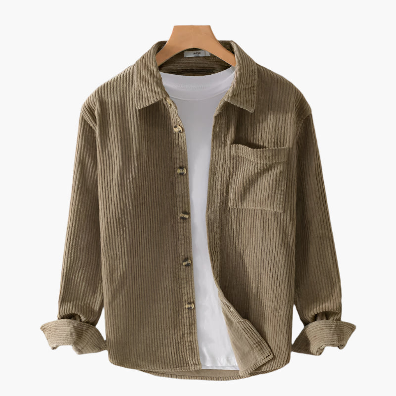 Men's Corduroy Shirt Casual Stylish For Daily Use