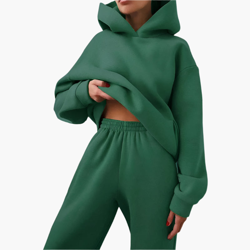 Women's Loungewear Set Oversized Hoodie and Jogging Pants – Comfortable Casual Outfit for Home and Leisure Time