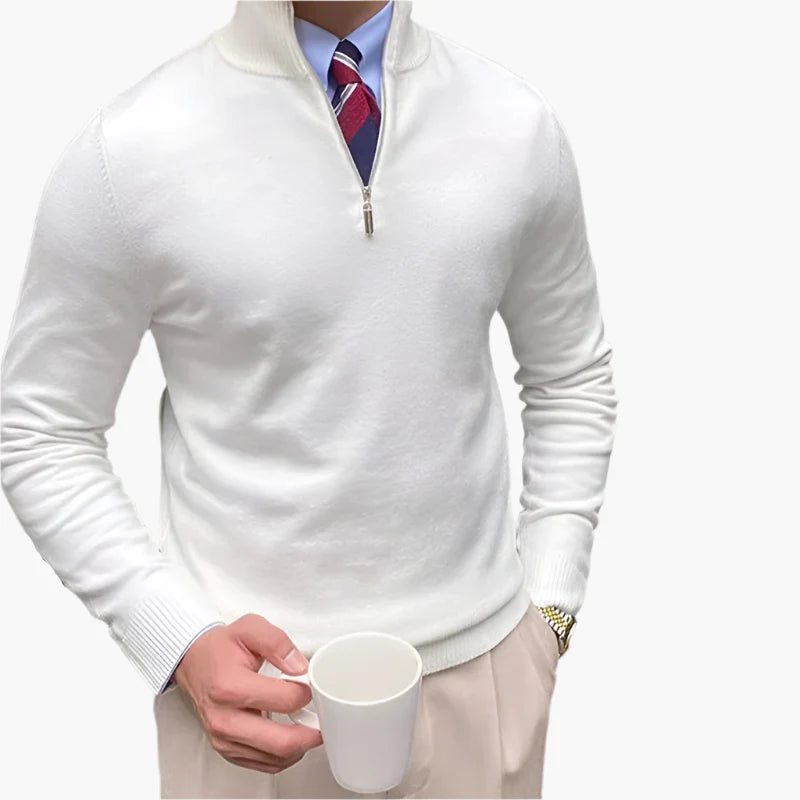 Men's Half-Zip Sweater Modern Business & Casual Stylish Comfort