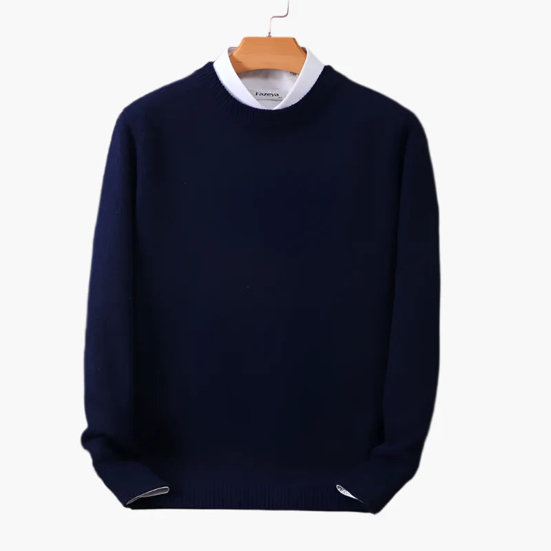 Men's Classic Pullover with Collar – Stylish Sweater for Business and Casual
