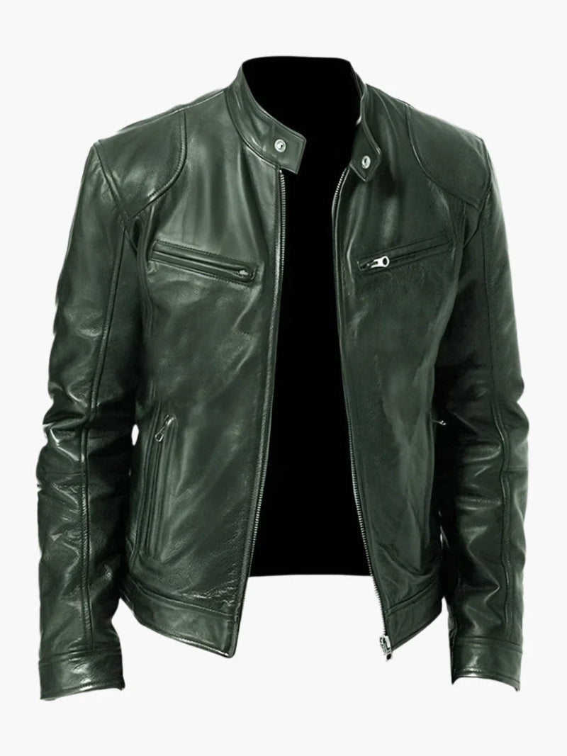 Men's biker jacket – stylish coat for a tough look