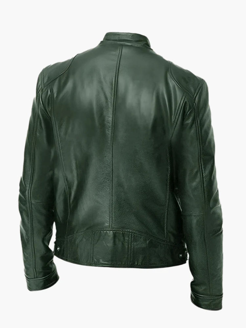 Men's biker jacket – stylish coat for a tough look