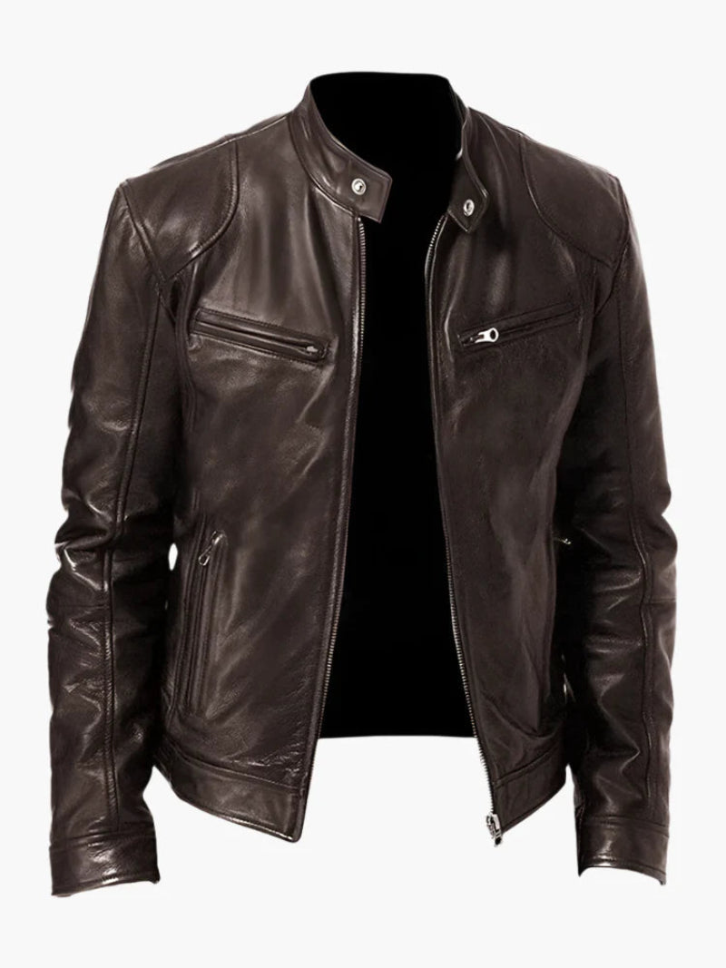 Men's biker jacket – stylish coat for a tough look