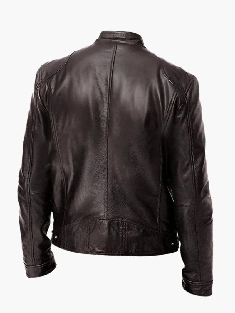 Men's biker jacket – stylish coat for a tough look