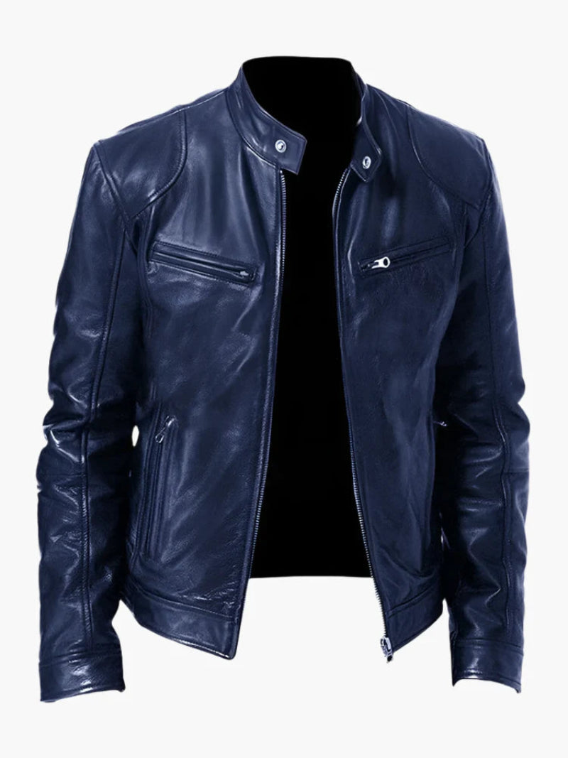 Men's biker jacket – stylish coat for a tough look