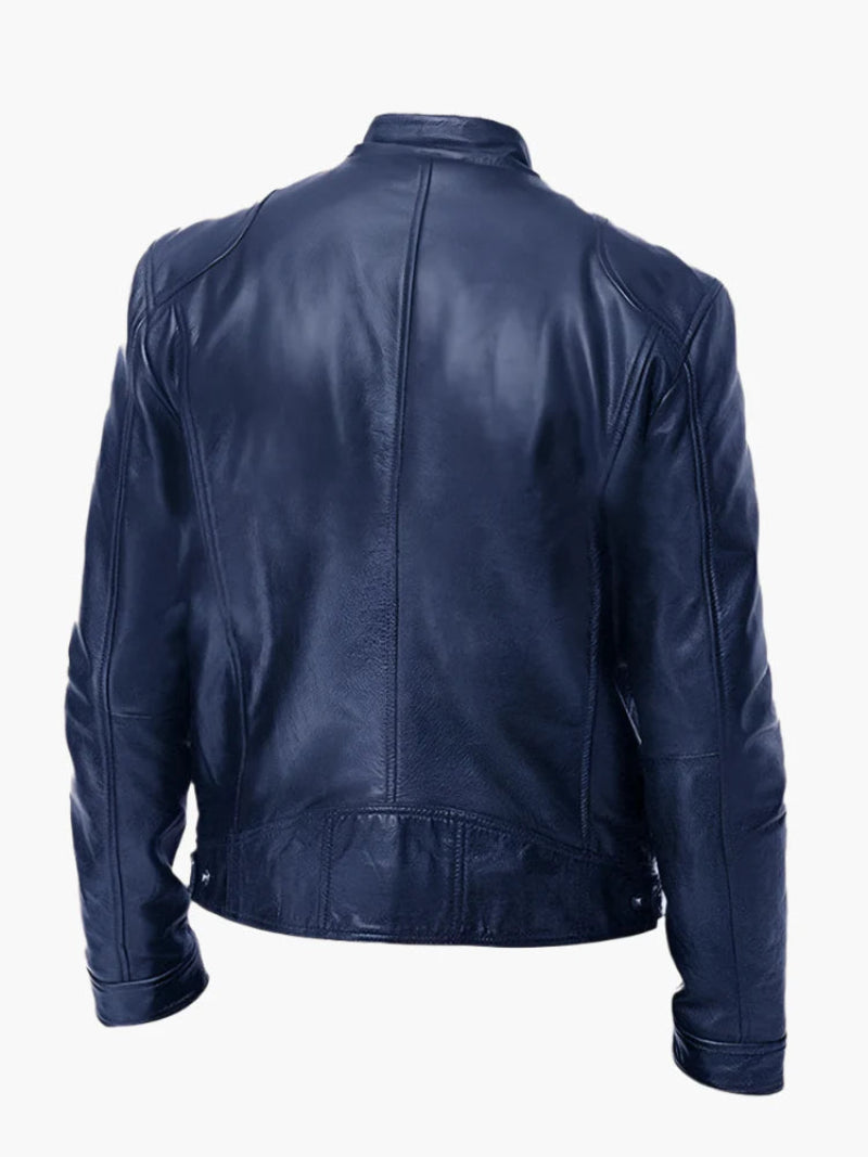 Men's biker jacket – stylish coat for a tough look