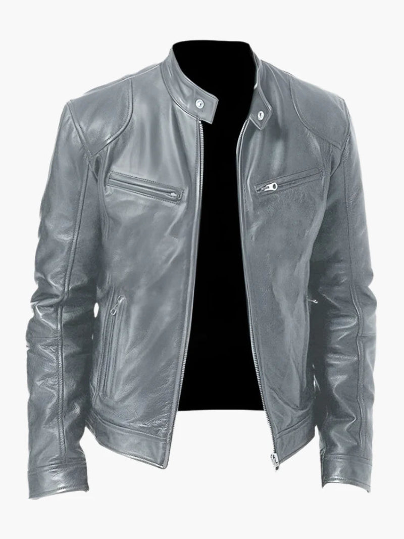 Men's biker jacket – stylish coat for a tough look
