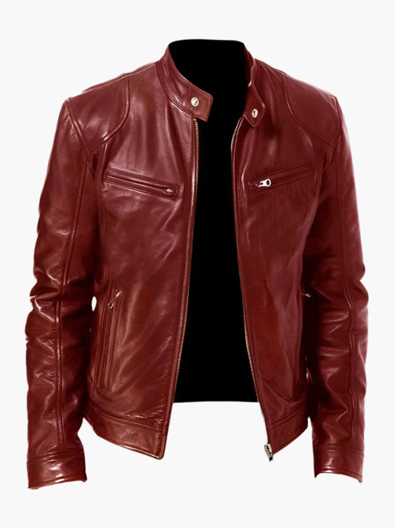 Men's biker jacket – stylish coat for a tough look