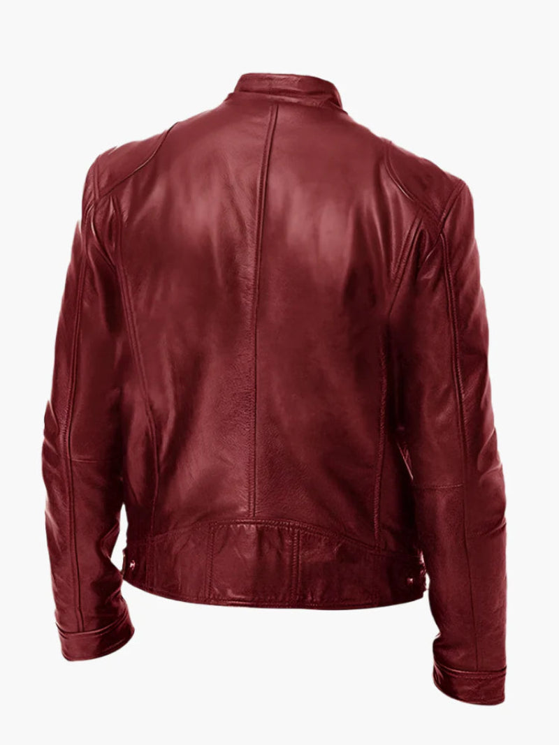 Men's biker jacket – stylish coat for a tough look