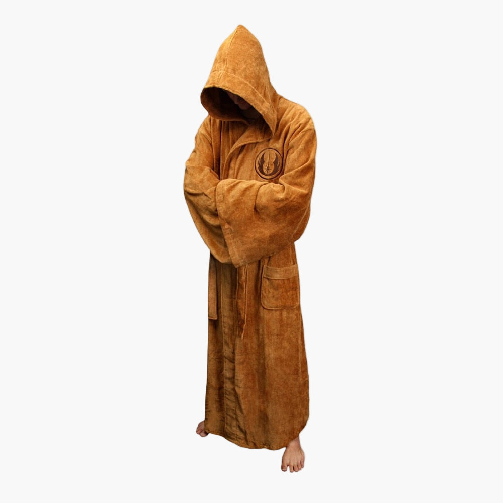 Men's Star Wars Bathrobe with Hood – Comfortable Cosplay Lounge Robe