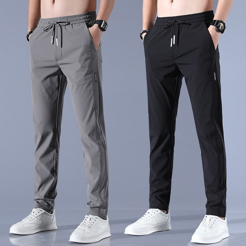 Men's Jogging Pants Slim Fit – Sporty Casual Pants with Elastic Waist – Comfortable and Breathable for Daily Use