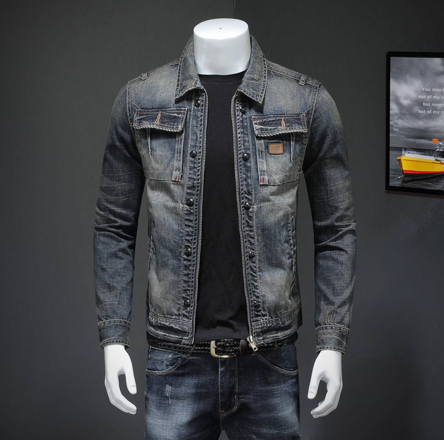 Heren Spijkerjack – Klassiek Denim Jasje voor Stijlvolle en Stoere Looks