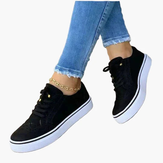 Women's Orthopedic Sneakers with Laces – Comfortable Walking Shoes for Daily Use