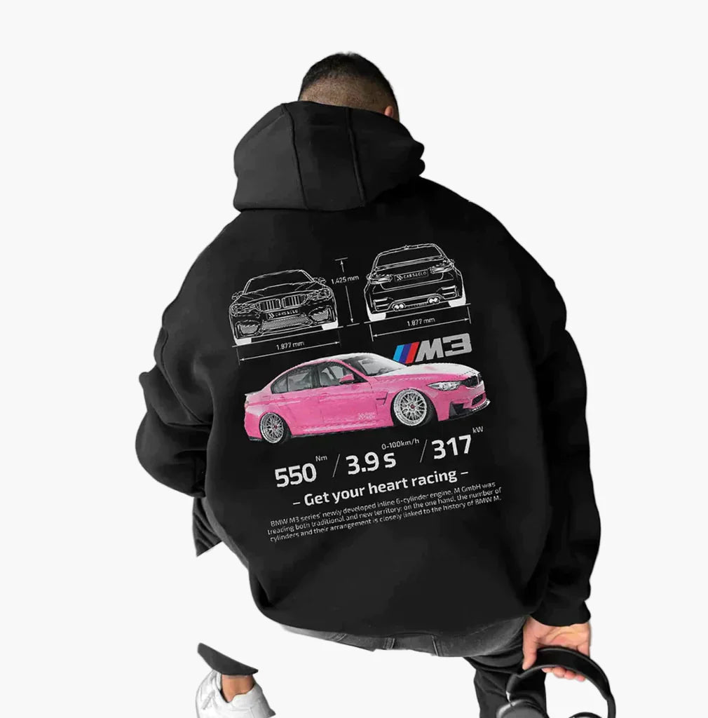 Unisex Porsche 911 GT3 RS Racing Hoodie – Sporty Car Lovers Hoodie for Women and Men