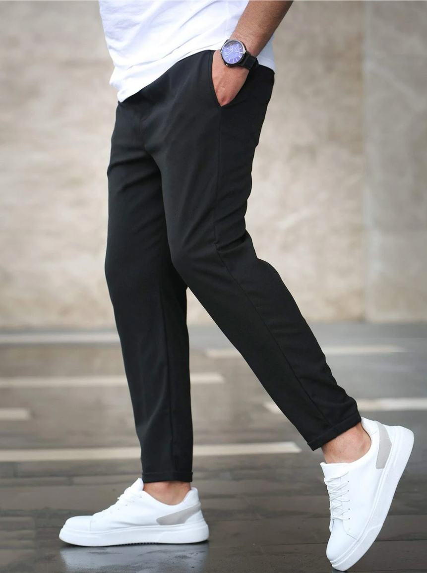 Men's Jogging Pants with Drawstring – Modern Casual Style for Daily Use