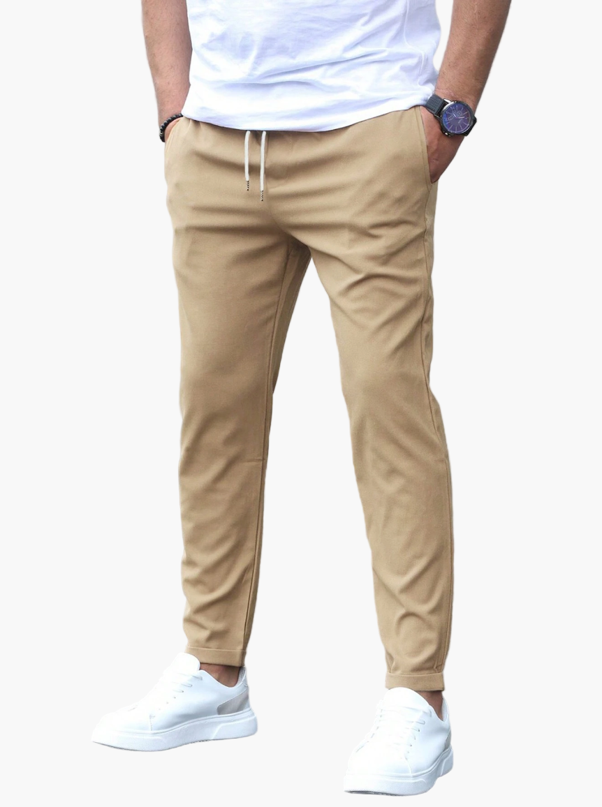 Men's Jogging Pants with Drawstring – Modern Casual Style for Daily Use